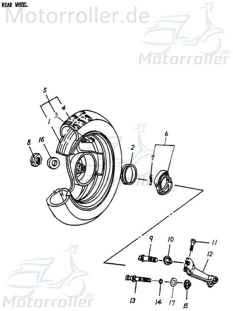 Adly Unterlegscheibe 15x29x3,0mm Distanzscheibe 50ccm 2Takt Motorroller.de Distanzhalter U-Scheibe Washer Beilagscheibe Ausgleichsscheibe 125ccm-4Takt