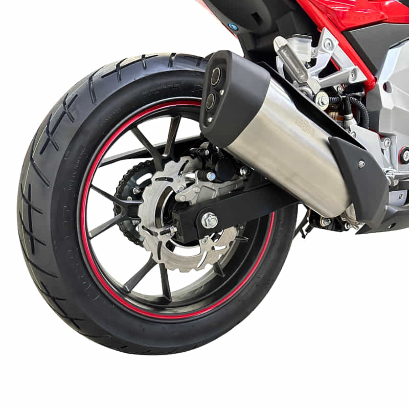 Motorrad Fighter 125 BL-S rot 95 km/h Euro 5+ Schaltmoped 125ccm 4 Takt Leichtkraftrad Krad Kraftrad