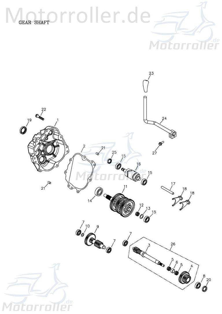 Adly Führungshülse 6.3x8x14mm Führungsbuchse Quad 50ccm 2Takt Motorroller.de Arretierhülse Arretierbuchse Führungs-Buchse Führungs-Hülse 320ccm-4Takt