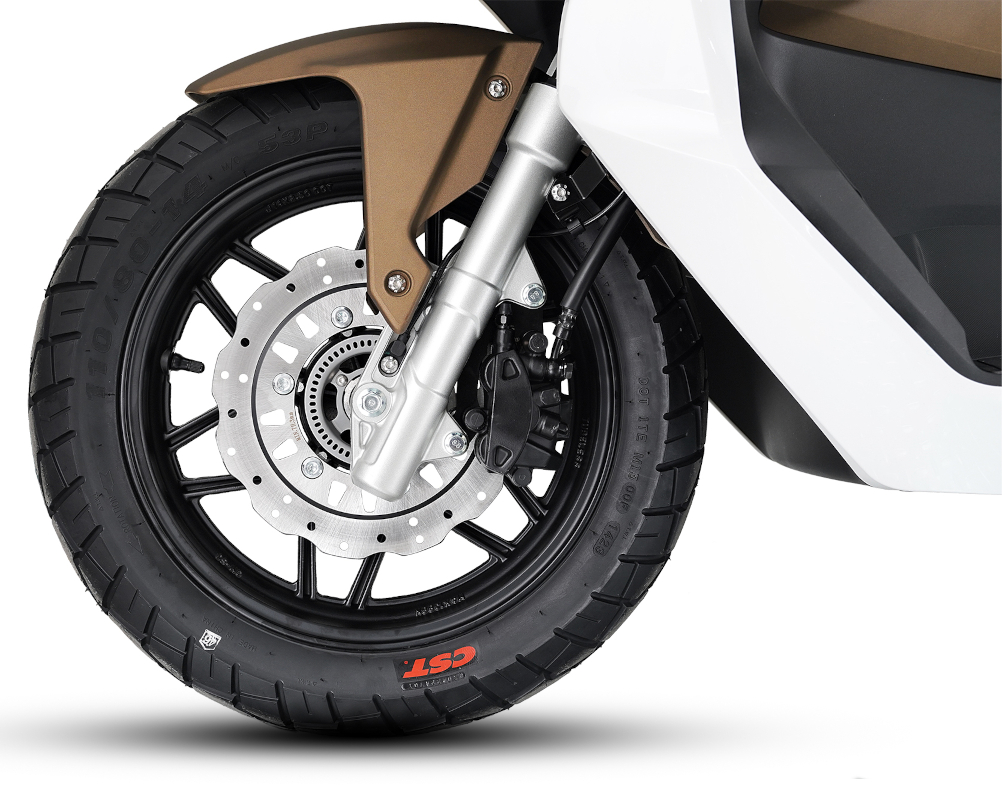 Motorroller Fighter 125 XT braun-matt Euro 5 100 km/h Scooter Roller Leichtkraftrad 125er