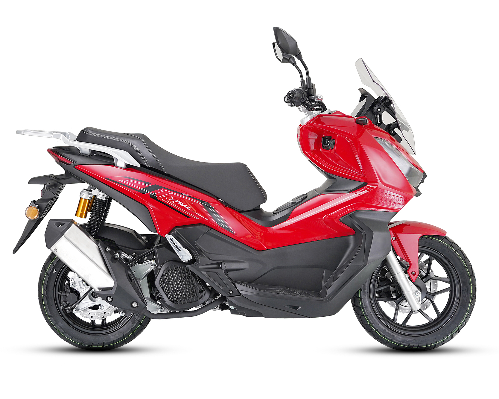 Motorroller Fighter 125 XT rot Euro 5 100 km/h Scooter Roller Leichtkraftrad 125er