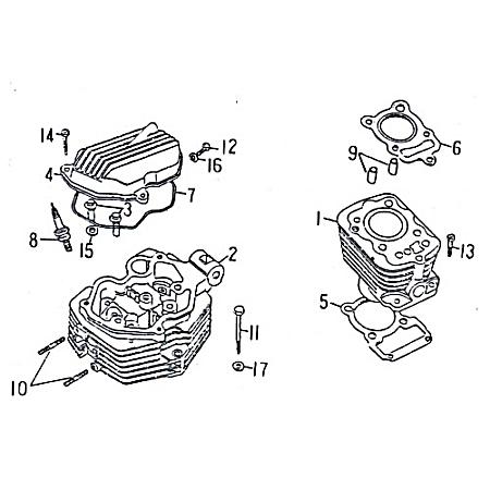 SMC Quad 250 Zylinderkopf ATV 250ccm 4Takt 11121-CHI-00 Motorroller.de Zylinder-Kopf Zylinder-Deckel Zylinderdeckel Zylinder-Head Zylinder-Heads UTV