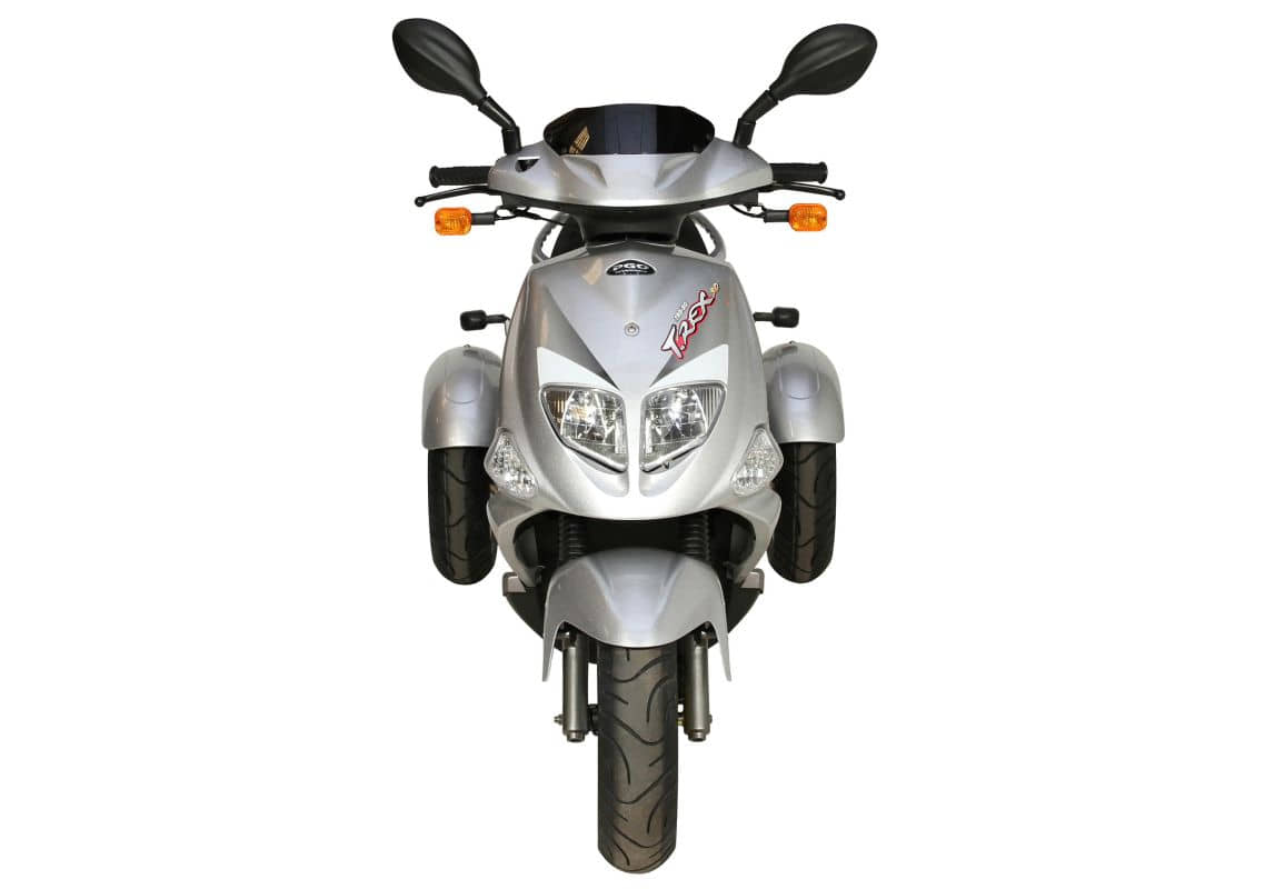 PGO TR3 Trike, Dreiradroller, Motorroller 45 km/h silber Gebraucht Seniorenroller Handicaproller
