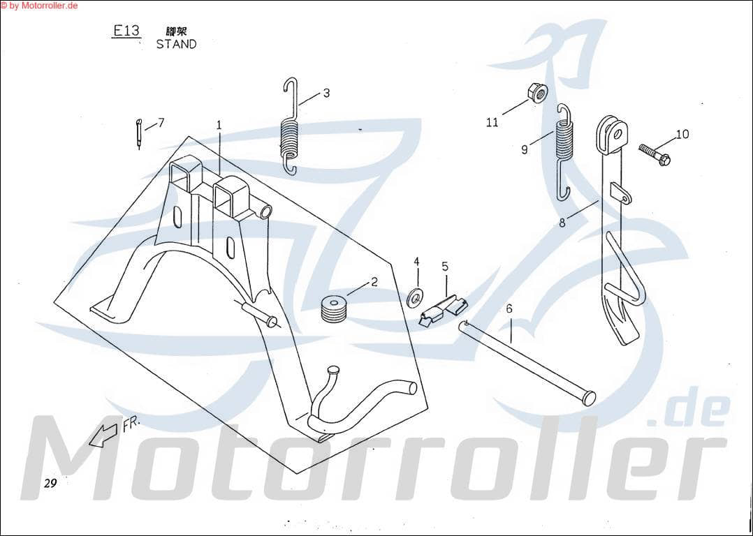 PGO Flanschmutter M10x1,25 Big Max 50 Bundmutter 50ccm 2Takt Motorroller.de Sechskantmutter Sechskant-Mutter Flansch-Mutter Maschinenmutter Scooter
