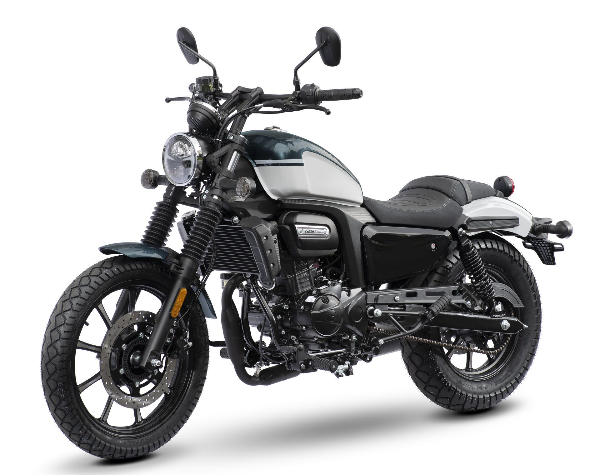 Motorrad Fighter 125 RA-KS blau-weiß 99 km/h Euro 5+ Schaltmoped Mokick Kleinkraftrad