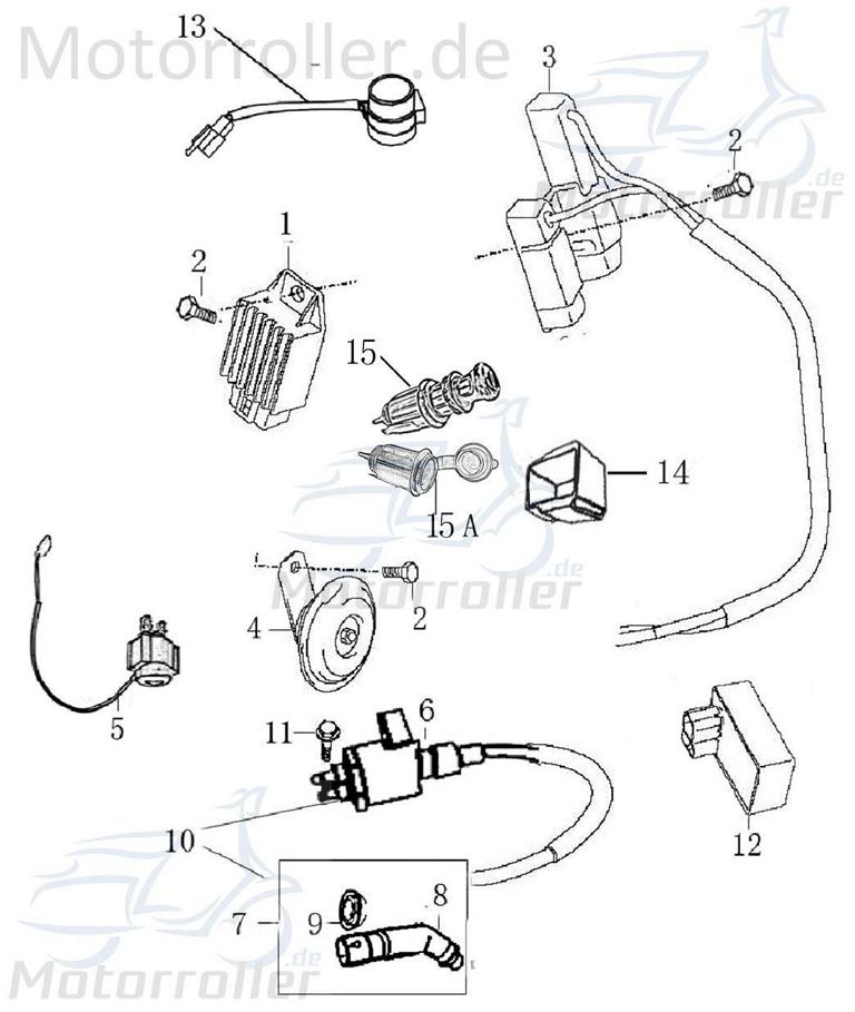 Rex Drive Sport 50 CDI Zündbox 25km/h 50ccm 2Takt 701241 Motorroller.de 13Zoll Steuergerät CDI-Einheit Blackbox Zündeinheit 50ccm-2Takt Scooter