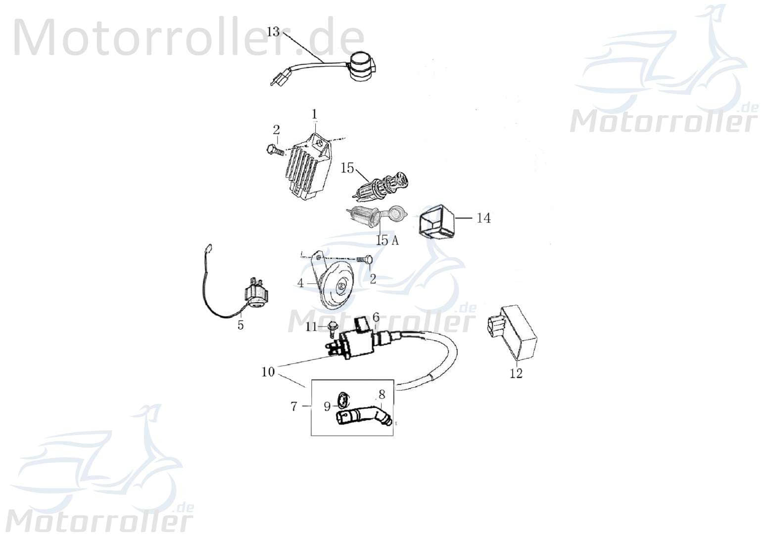 CDI Zündbox 25km/h Jonway Milano 50 CDI-Einheit 1060003-11 Motorroller.de Steuergerät Blackbox Zündeinheit 50ccm-2Takt Scooter Kreidler Moped Service
