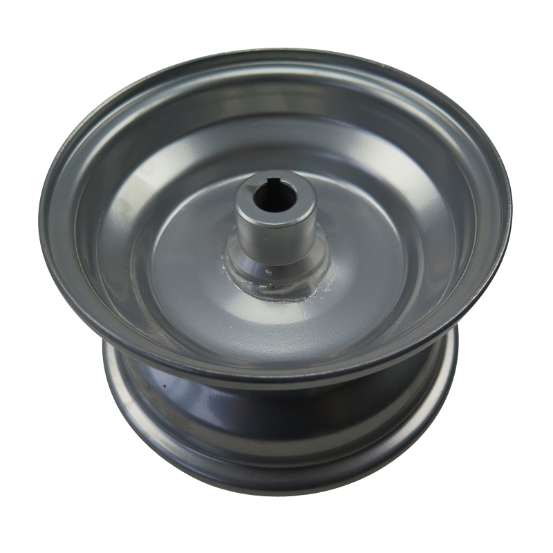 Tongjian Kinderbuggy Felge Hinten rechts silber 6.000.183 Stahlfelge Eppella ECM Kasea Wangye TBM Minibuggy Hinterradfelge Ersatzfelge