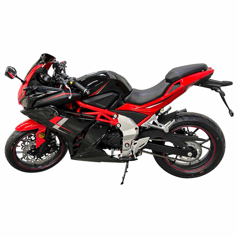 Motorrad Fighter 125 BL-S rot 95 km/h Euro 5+ Schaltmoped 125ccm 4 Takt Leichtkraftrad Krad Kraftrad