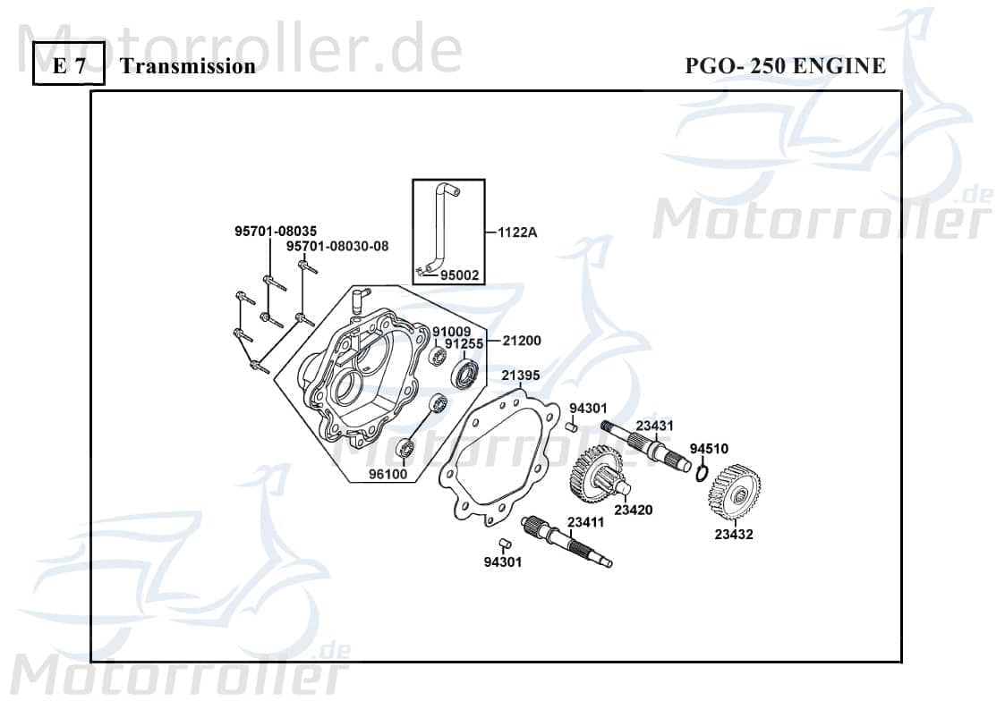 PGO Endwelle Bugrider 250 Ausgangswelle Buggy 250ccm 4Takt Motorroller.de PGO 250ccm-4Takt Ersatzteil Service Inpektion Direktimport