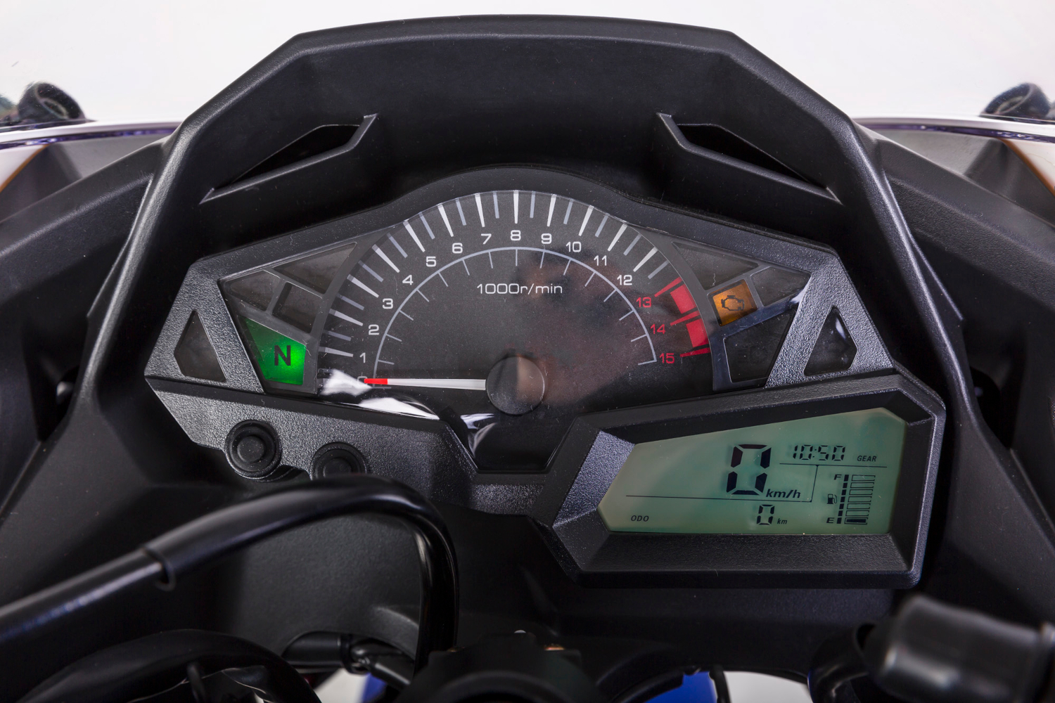 Motorrad Fighter 50 AF-RS weiß-blau 45 km/h Euro 5 Schaltmoped Mokick Kleinkraftrad