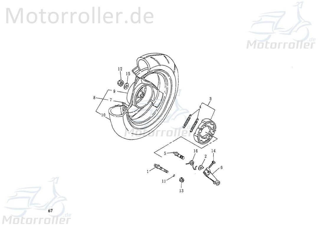 Arretierbolzen Zapfen 78611 von Motorroller.de