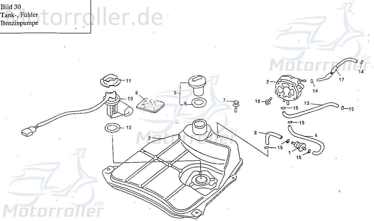 Benzinpumpe 4T 50/ Kraftstoffpumpe Sundiro FIG. 30 02