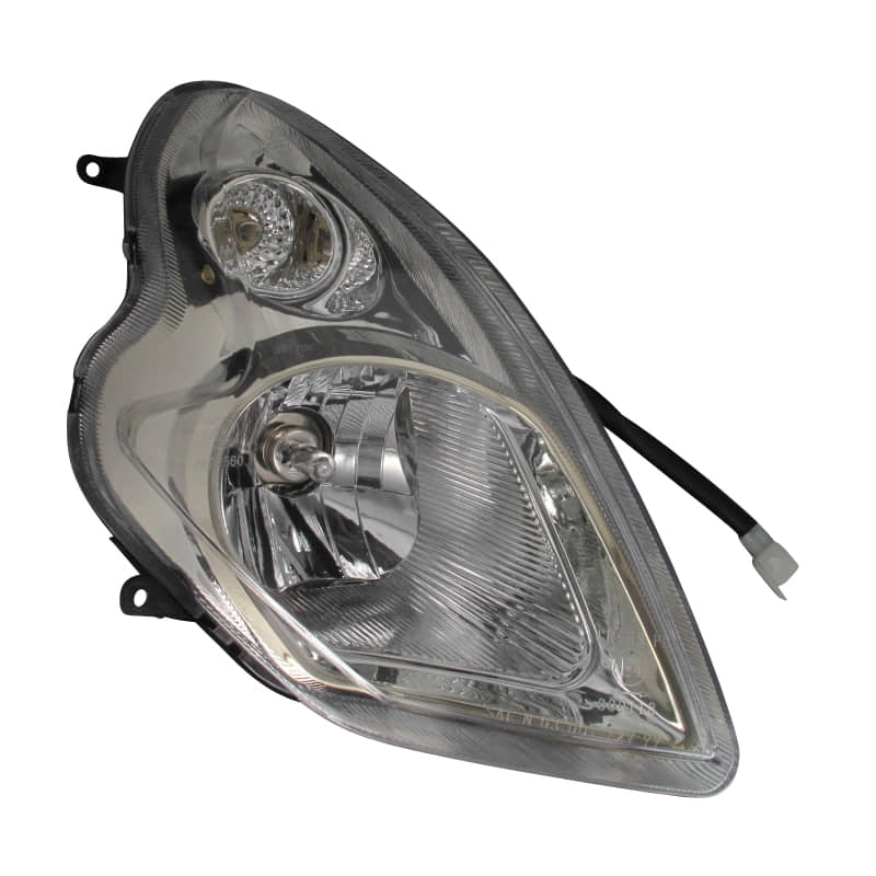 Scheinwerfer rechts 12V 35/35W Sockel PX43t AGM 50ccm 2Takt Motorroller.de Frontscheinwerfer Hauptscheinwerfer Front-Scheinwerfer Vorderlicht Scooter