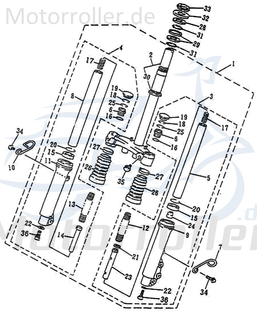 Führungsöse Kabel von Motorroller.de 74280