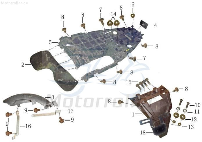Adly Reflektor rot 86x35mm Strahler Scooter 33741-SA5-0000 Motorroller.de Rückstrahler Seitenreflektor 139QMB Moped Ersatzteil Service Inpektion