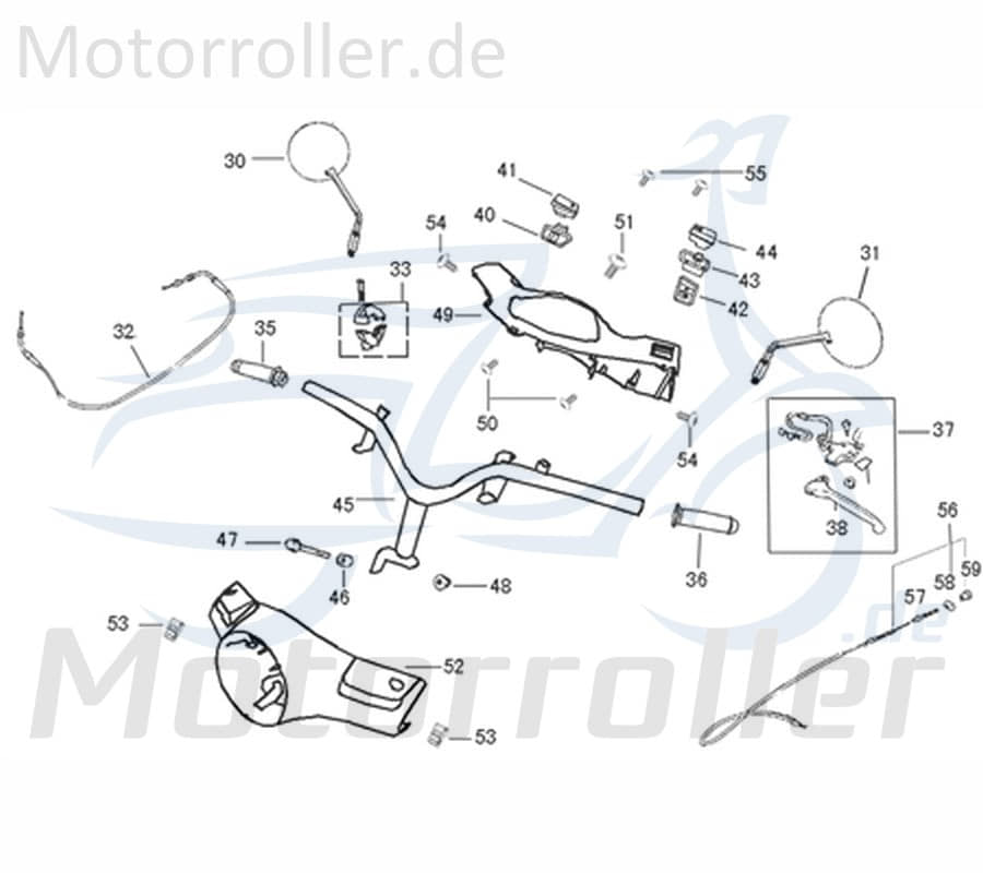 Kreidler Flory 50 Classic Tachoverkleidung mintgrün 741634 Motorroller.de Tachometerverkleidung Tachoabdeckung Lenkerverkleidung innen