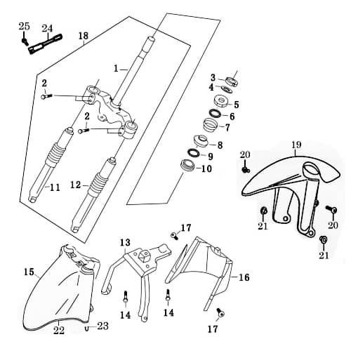 Sechskantschraube Rex RS450 Befestigung Halter 50ccm 4Takt Motorroller.de Halterung Flachkopfschraube Sechskant-Schraube Bundschraube Flanschschraube