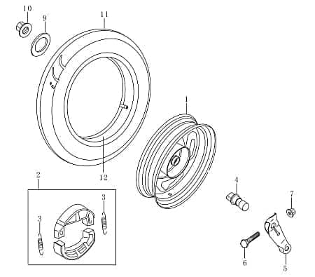 Rex RS450 Schlauch Gummischlauch 50ccm 4Takt FIG33B-3 Motorroller.de Leitung Zuleitung Plastikschlauch Ableitung 50ccm-4Takt Scooter RS500 Service