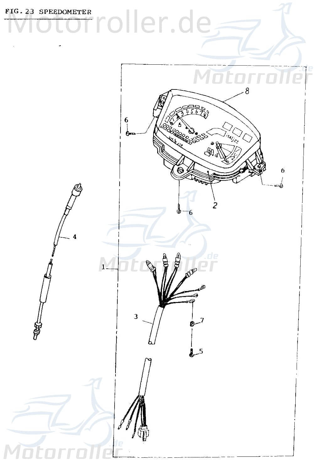 Adly Tachowelle AT 50 PT Tachoantrieb Tacho-Welle 50ccm 2Takt Motorroller.de Tachometerwelle Tachoantriebswelle Tacho-Antrieb 50ccm-2Takt Scooter